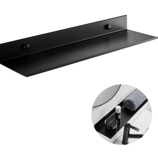 Hyllor>Duschfäste och kökhylla, väggmonterad hylla, rostfritt aluminiumrum, för hemmakök, 40 cm