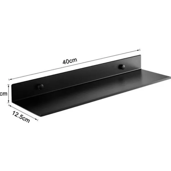 Hyllor>Duschfäste och kökhylla, väggmonterad hylla, rostfritt aluminiumrum, för hemmakök, 40 cm