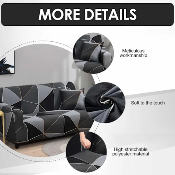 Soffor>Elastiskt sofföverdrag 3-sits sofföverdrag stretch sofföverdrag soffa