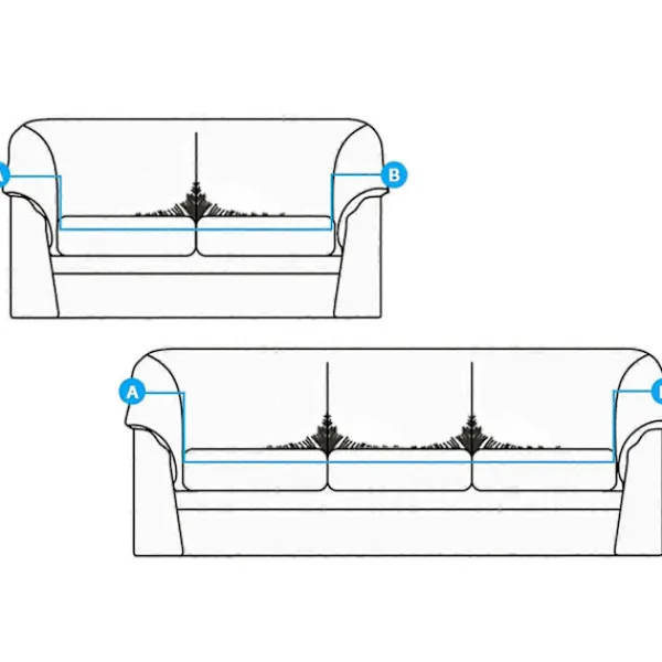 Soffor>Elastiskt sofföverdrag, stretch soffskydd (rottinggul, 2-sits 145-185cm)