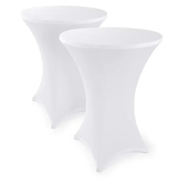 Småbord>Eleganta Antracit Stretchöverdrag Bar Bordsöverdrag för Bistrobord 80 2 Set