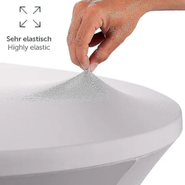 Småbord>Eleganta Antracit Stretchöverdrag Bar Bordsöverdrag för Bistrobord 80 2 Set