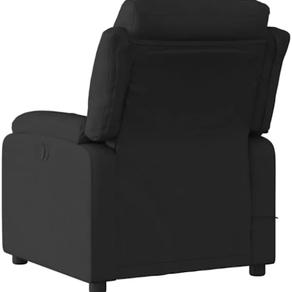 vidaXL Fåtöljer>Elektrisk massagefåtölj med uppresningshjälp svart tyg
