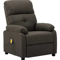 vidaXL Fåtöljer>Elektrisk massagefåtölj taupe tyg