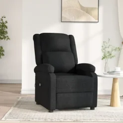 vidaXL Fåtöljer>Elektrisk reclinerfåtölj svart tyg