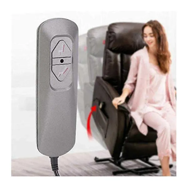 Fåtöljer>Elektrisk Relaxfåtölj Kontroll Dubbelknapp, Stollyft/Elektrisk Soffa Manuell Kontroll, Soffrelax
