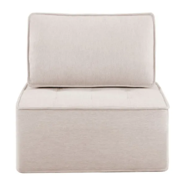 Soffor>Enkel soffa & sittpuff kombination: Flexibel sittlösning för vardagsrum, sovrum, gästrum eller barnrum