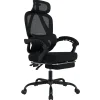 Northix Kontorsmöbler>Ergonomisk kontorsstol med fotstöd och justerbart ryggstöd
