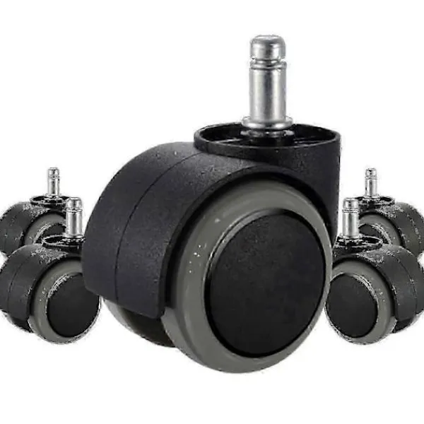 Kontorsmöbler>Ersättningshjul för IKEA kontorsstolar 5-pack 10mm x 22mm Tyst Rullande Hjulset Universal Kraftiga Svänghjul