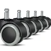 Kontorsmöbler>Ersättningshjul för kontorsstol för hårda golv - 5-pack - 11 mm / 22 mm - För spelstolar, snurrstolar, Pr-FF1-