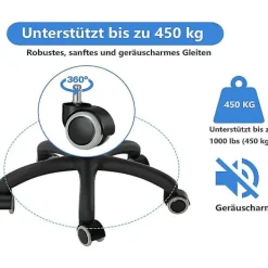 Kontorsmöbler>Ersättningshjul för kontorsstol för hårda golv - 5-pack - 11 mm / 22 mm - För gamingstolar, svängbara stolar, Pr [GKS]