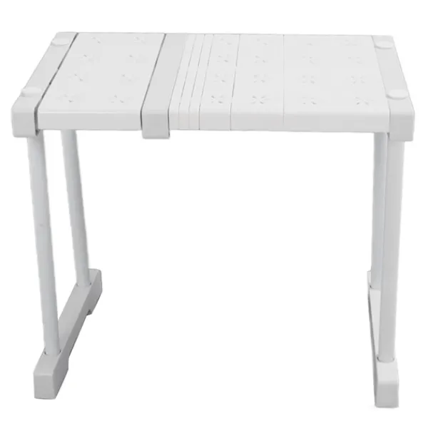 Hyllor>Expanderbar hylla stapelbar 121lb lastbärande avdelare förvaringsställ för garderob skåp längd 27‑38cm / 10.6‑15in
