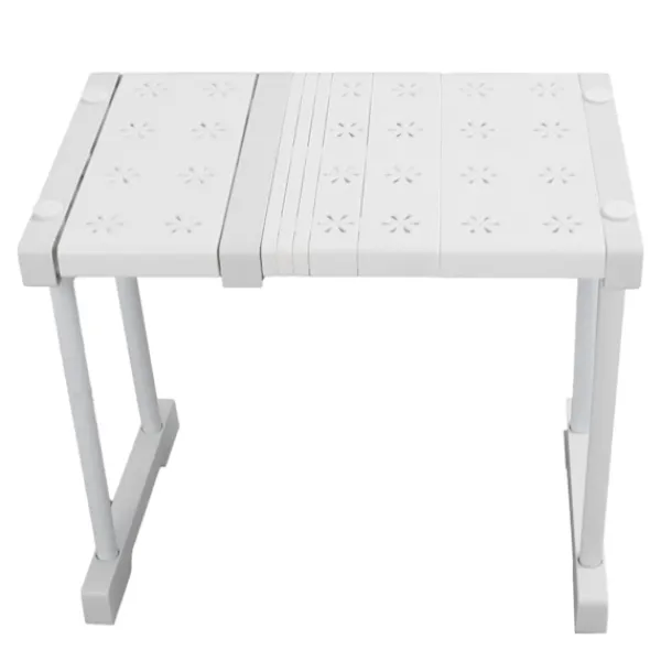 Hyllor>Expanderbar hylla stapelbar 121lb lastbärande avdelare förvaringsställ för garderob skåp längd 27‑38cm / 10.6‑15in