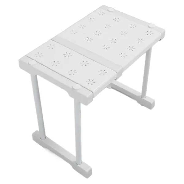 Hyllor>Expanderbar hylla stapelbar 121lb lastbärande avdelare förvaringsställ för garderob skåp längd 27‑38cm / 10.6‑15in