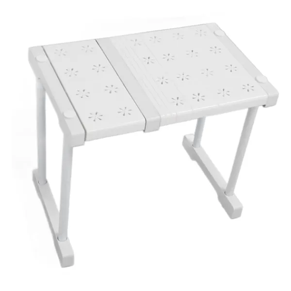 Hyllor>Expanderbar hylla stapelbar 121lb lastbärande avdelare förvaringsställ för garderob skåp längd 27‑38cm / 10.6‑15in