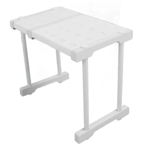 Hyllor>Expanderbar hylla stapelbar 121lb lastbärande avdelare förvaringsställ för garderob skåp längd 27‑38cm / 10.6‑15in