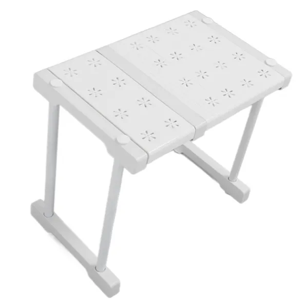 Hyllor>Expanderbar hylla stapelbar 121lb lastbärande avdelare förvaringsställ för garderob skåp längd 27‑38cm / 10.6‑15in