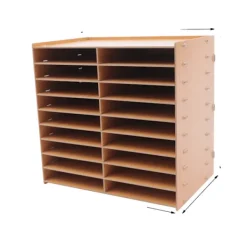 OEM Kontorsmöbler>Filorganisatör, 9 nivåer, 18 fack, modern design,Brun