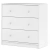 AUCUNE Byråer>FINLANDEK TYYLIKÄS sovrumsbyrå modern stil vit inredning - L 72 cm