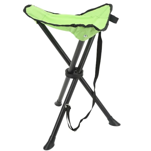 Pallar>Fällbar stativpall 200KG Lastbärande Anti-halk Bra stabilitet Bärbar hopfällbar stol för utomhusfiske Camping picknick grön