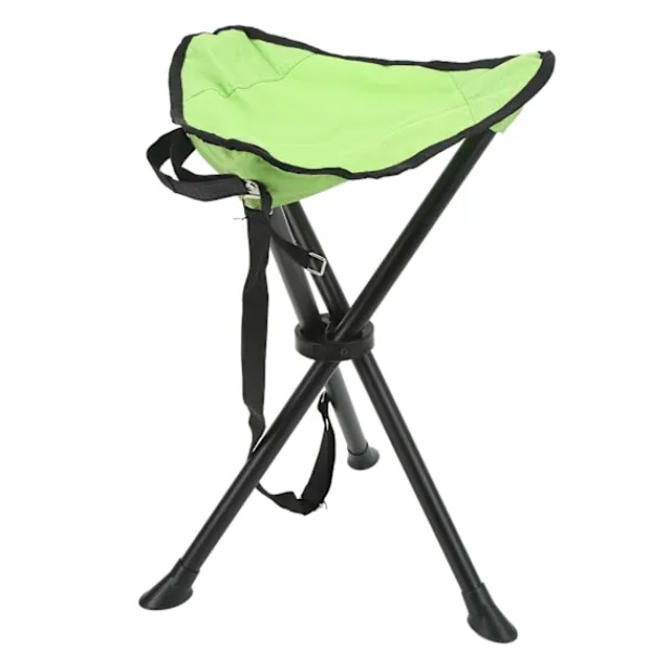 Pallar>Fällbar stativpall 200KG Lastbärande Anti-halk Bra stabilitet Bärbar hopfällbar stol för utomhusfiske Camping picknick grön