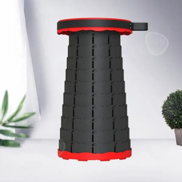 TECH DISCOUNT Pallar>Fällbar stol - CONFO® - Camping - Bärbar - Teleskopisk - Svart