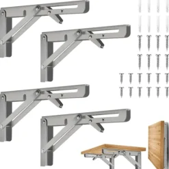 Hyllor>Fällbara konsoler 30 cm, fällbara hyllkonsoler, fällbara väggkonsoler