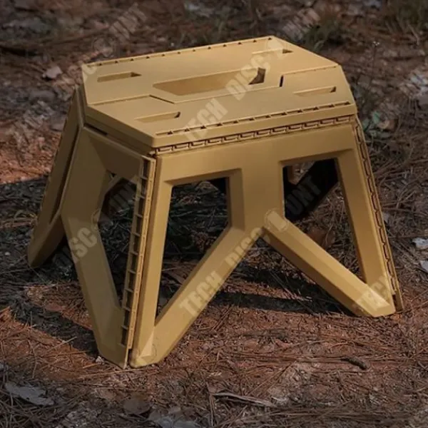 TECH DISCOUNT Pallar>Fällstol - TD® - Camping - Brun - Material PP - Utomhus