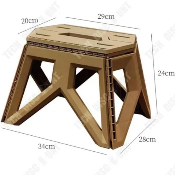 TECH DISCOUNT Pallar>Fällstol - TD® - Camping - Brun - Material PP - Utomhus