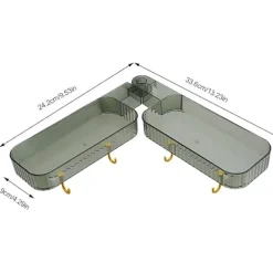 Hyllor>Flytande hörnhyllor, Väggmonterad Roterande Hörnhylla | U-formade väggmonterade hyllor & lådor,Effektiv hörnhylla ihålig design