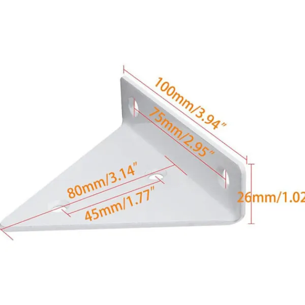 Hyllor>Flytande Hyllkonsoler 4 st Hyllstöd Metall Triangel Hyllkonsol Väggmonterad Hyllkonsol Flytande Vägghylla Konsol Dold Vägghylla