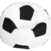 Sittsäckar>Fotboll Oxford Tyg Barn Sittsäck Överdrag För Barn Gosedjursförvaring 3 Färger Att Välja Mellan - Vit 80cm - I lager - Bra