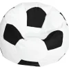 FMYSJ Sittsäckar>Fotboll Oxfordduk Barn Beanbag Cover För Barn Plyschdjursförvaring 3 Färger Att Välja - Vit 80cm (FMY)