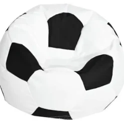 Sittsäckar>Fotboll Oxfordtyg Barn Sittsäck Överdrag För Barn Gosedjursförvaring 3 Färger Att Välja - Vit 80cm (FMY)