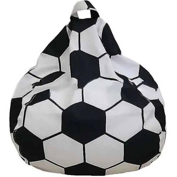 Sittsäckar>Fotbollsformad förvaringssittsäck stolsöverdrag plyschleksaksorganisatör 70x80 cm