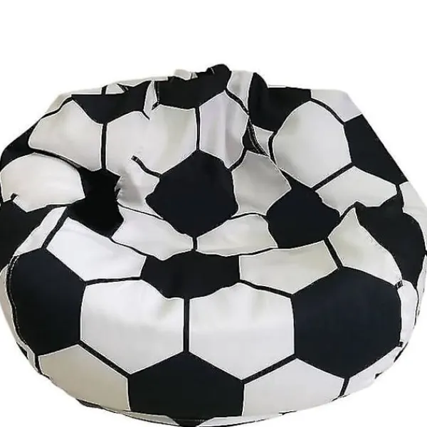 Sittsäckar>Fotbollsformad förvaringssittsäck stolsöverdrag plyschleksaksorganisatör 70x80 cm