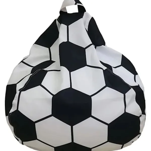 Sittsäckar>Fotbolls-sittsäcksöverdrag för barn utan fyllning, sittsäcksöverdrag för vuxna, barnstorlek - Stor förvaring av gosedjur 60x70cm Utan Fyllning