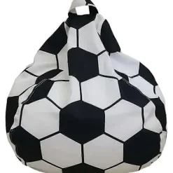 Sittsäckar>Fotbolls-sittsäcköverdrag för barn utan fyllning, sittsäcköverdrag för vuxna, barnstorlek - Stor förvaring av gosedjur 60x70cm No Filler