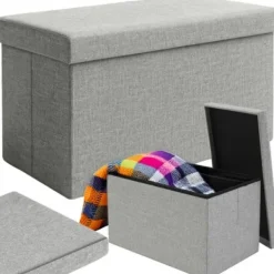 Sittpuffar>Fotpall / Sittpuff - 60x30cm grå[CO]