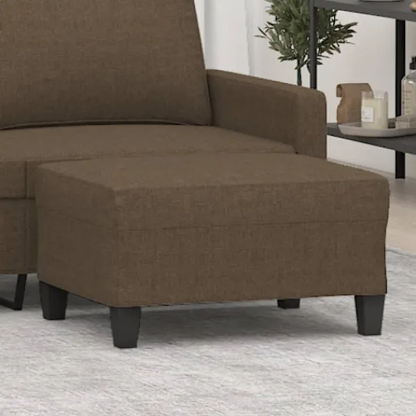 vidaXL Pallar>Fotpall brun 70x55x41 cm tyg