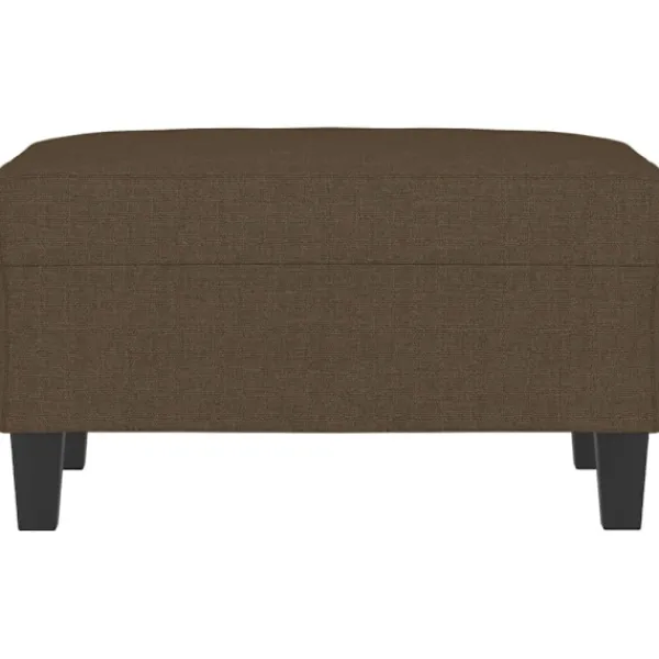 vidaXL Pallar>Fotpall brun 70x55x41 cm tyg