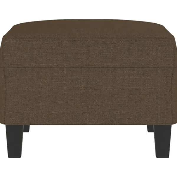 vidaXL Pallar>Fotpall brun 70x55x41 cm tyg