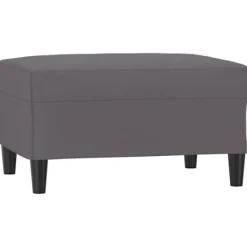vidaXL Pallar>Fotpall grå 70x55x41 cm konstläder
