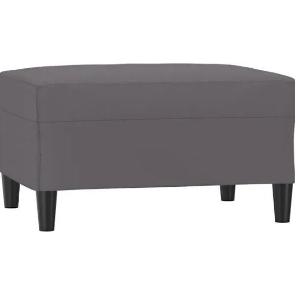 vidaXL Pallar>Fotpall grå 70x55x41 cm konstläder