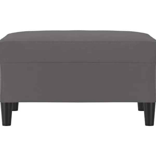 vidaXL Pallar>Fotpall grå 70x55x41 cm konstläder