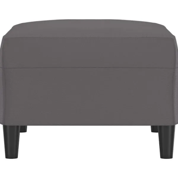 vidaXL Pallar>Fotpall grå 70x55x41 cm konstläder