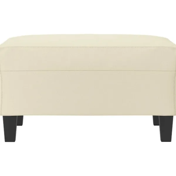 vidaXL Pallar>Fotpall gräddvit 70x55x41 cm konstläder
