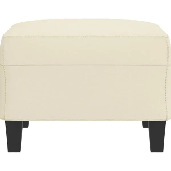 vidaXL Pallar>Fotpall gräddvit 70x55x41 cm konstläder