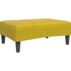 vidaXL Pallar>Fotpall Gul 77x55x31 cm sammet