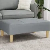 vidaXL Pallar>Fotpall Ljusgrå 77x55x31 cm tyg